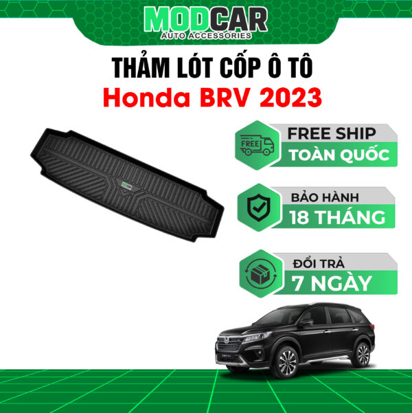 Thảm lót cốp ô tô Honda BRV nhựa TPE Modcar