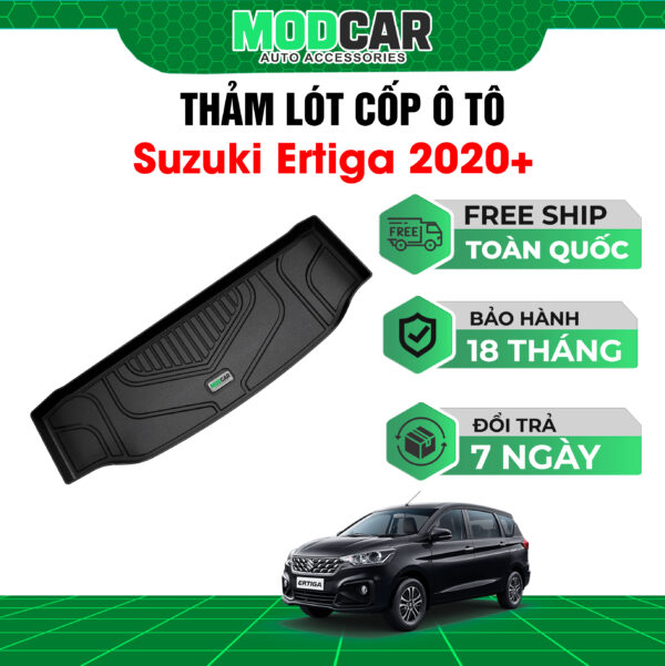 Thảm lót cốp ô tô Suzuki Ertiga nhựa TPE Modcar