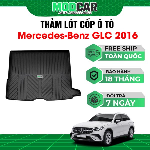 Thảm lót cốp ô tô Mercedes GLC nhựa TPE Modcar