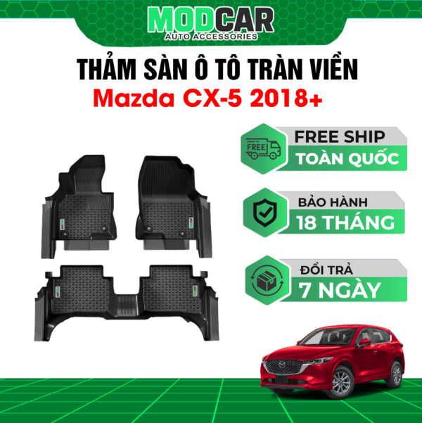 Thảm lót sàn ô tô Mazda CX5 tràn viền bậc cửa Modcar