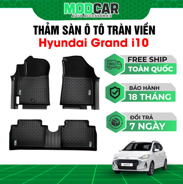 Thảm lót sàn ô tô Hyundai I10 tràn viền bậc cửa Modcar