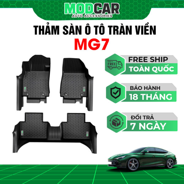 Thảm lót sàn ô tô MG 7 tràn viền bậc cửa Modcar