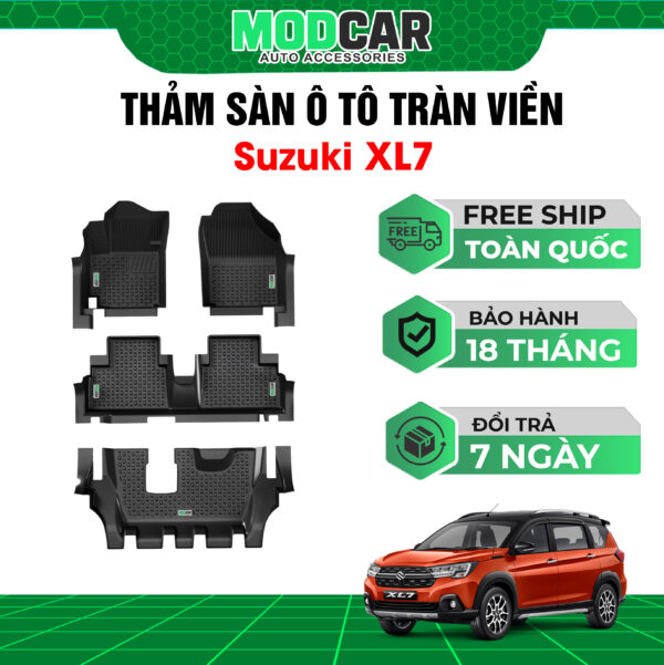 Thảm lót sàn ô tô Suzuki XL7 tràn viền bậc cửa Modcar