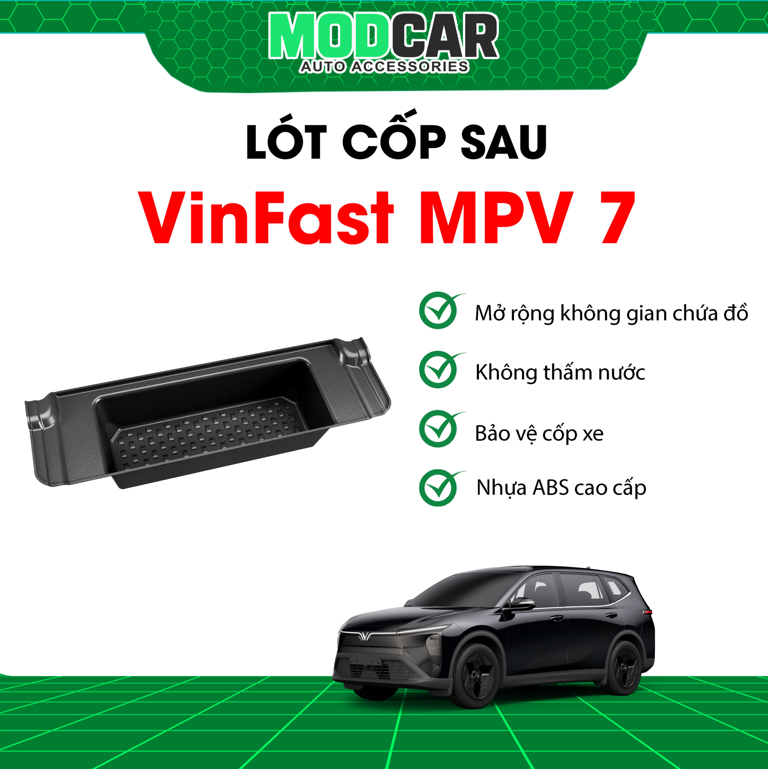 Khay Cốp Chìm 50L Xe VinFast MPV 7 - Ảnh 3
