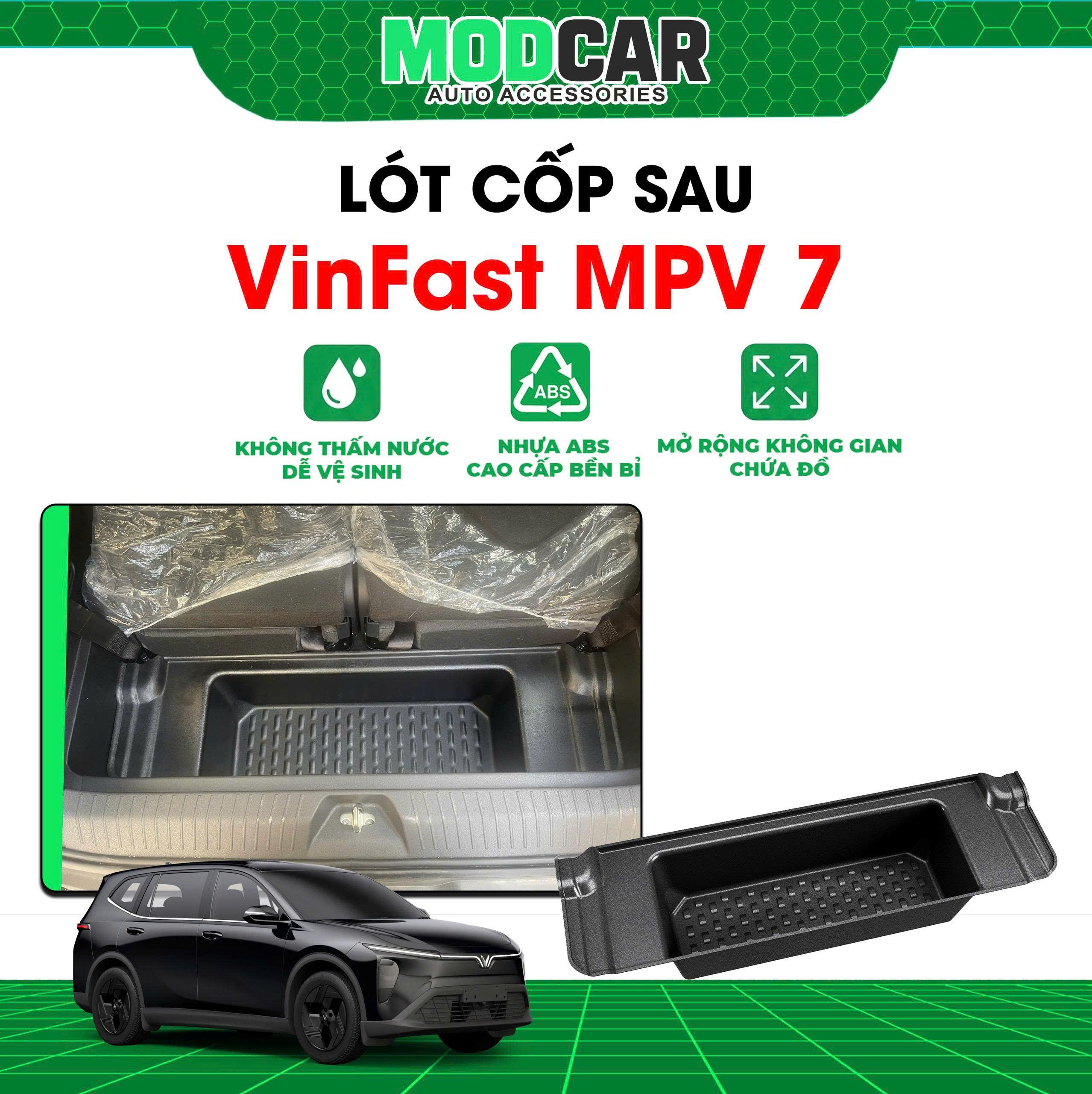 Khay Cốp Chìm 50L Xe VinFast MPV 7 - Ảnh 2