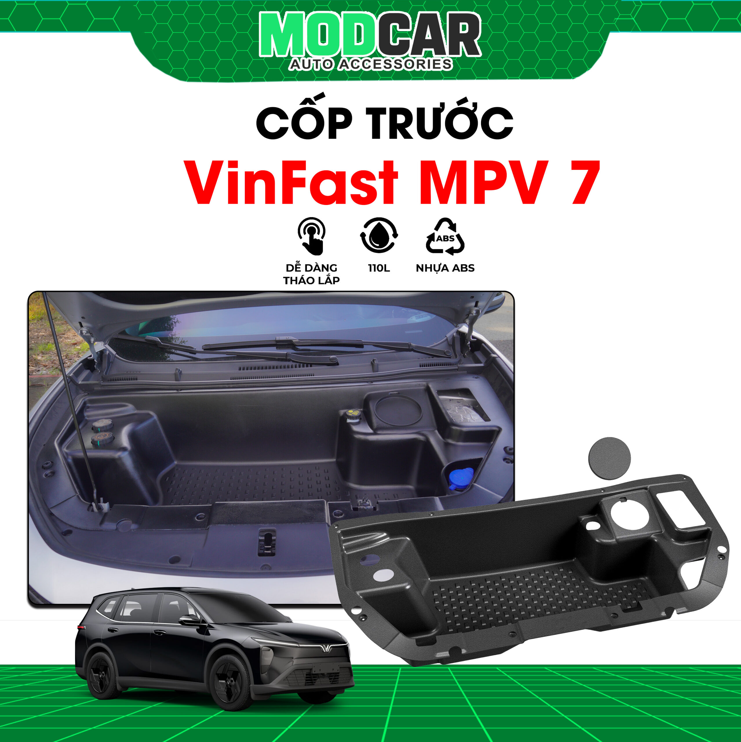 Khay Cốp Trước 110L Xe VinFast MPV 7 - Ảnh 3