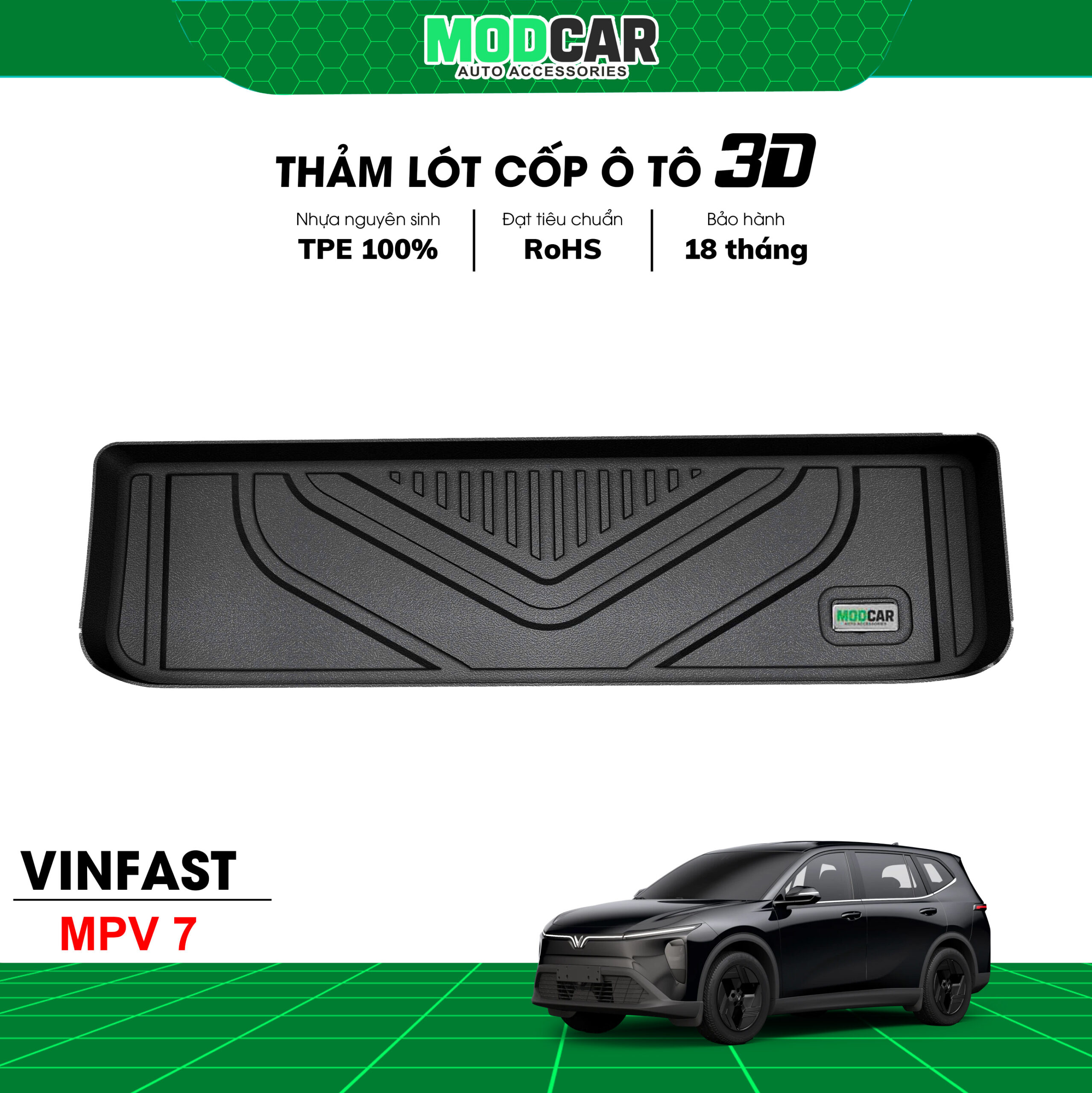Thảm Lót Cốp Ô Tô VinFast MPV 7 - Ảnh 3