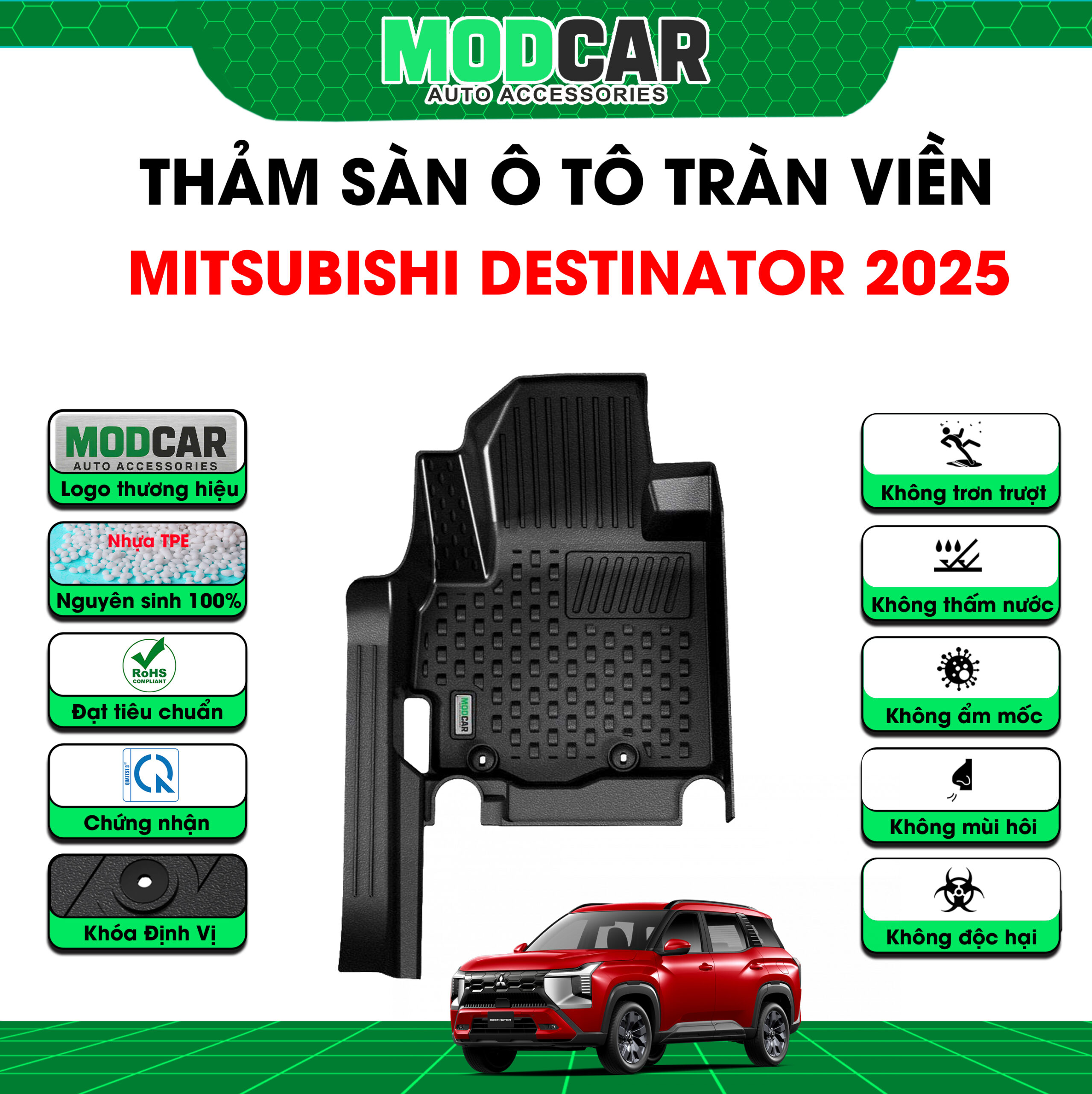 Thảm Lót Sàn Mitsubishi Destinator 2025 - Ảnh 3